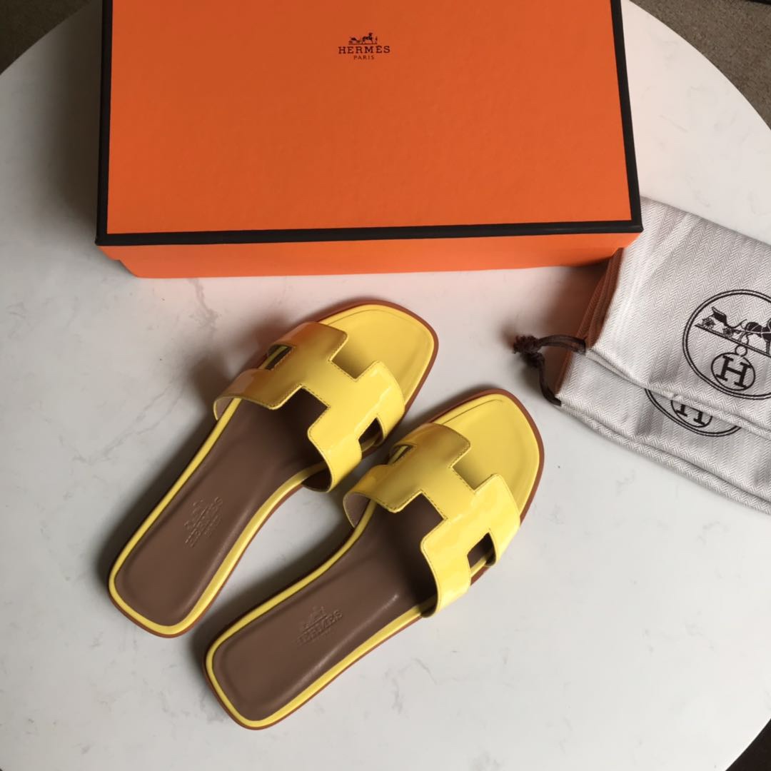 에르메스 올수공 오란 슬리퍼 샌들 페이던트 15